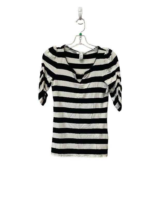 Striped Pattern Top Long Sleeve White House Black Market, Size Xs