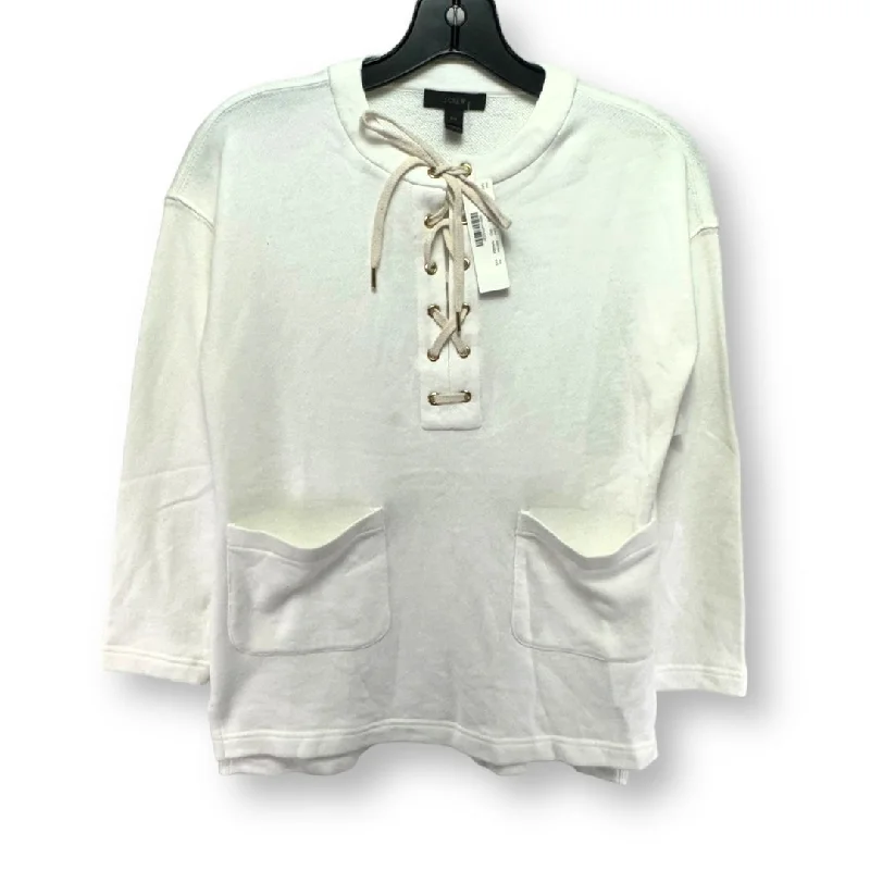 White Top Long Sleeve J. Crew, Size Xxs