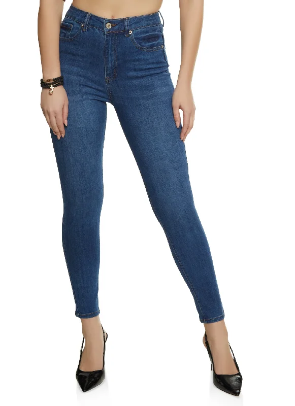 WAX Whiskered High Waist Skinny Jeans