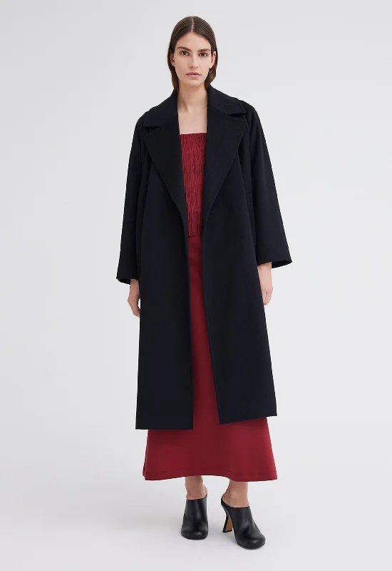 Elite Cashmere Coat - Black