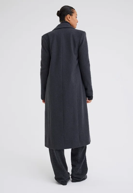 Howell Merino Wool Coat - Steelo Grey