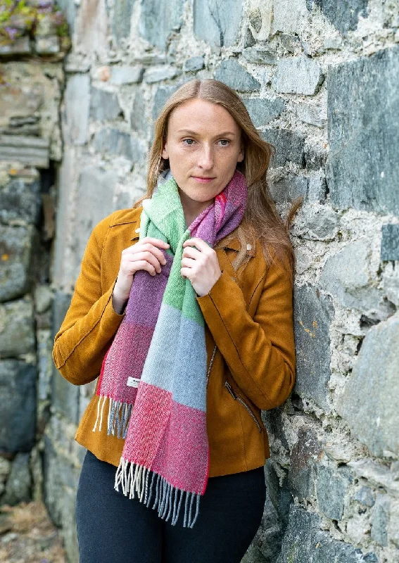 McNutt Green Smoke Check Scarf