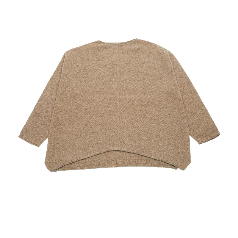 Pas de Calais Merino Knitted Pullover in Camel