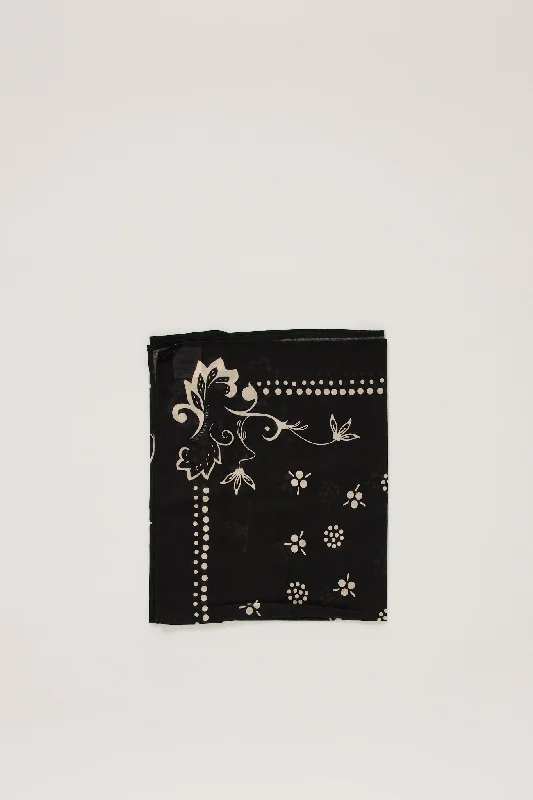 Ingrid Ornament Bandana Black