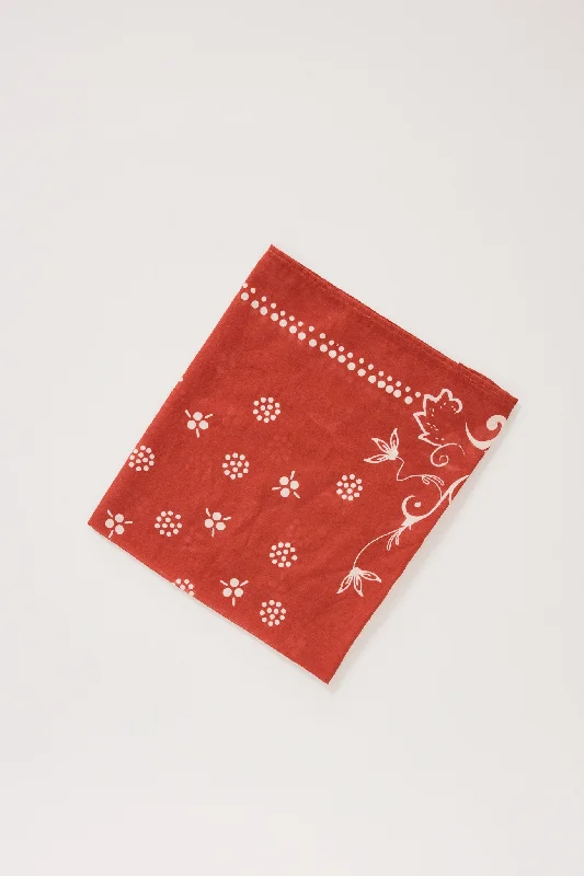 Ingrid Ornament Bandana Red