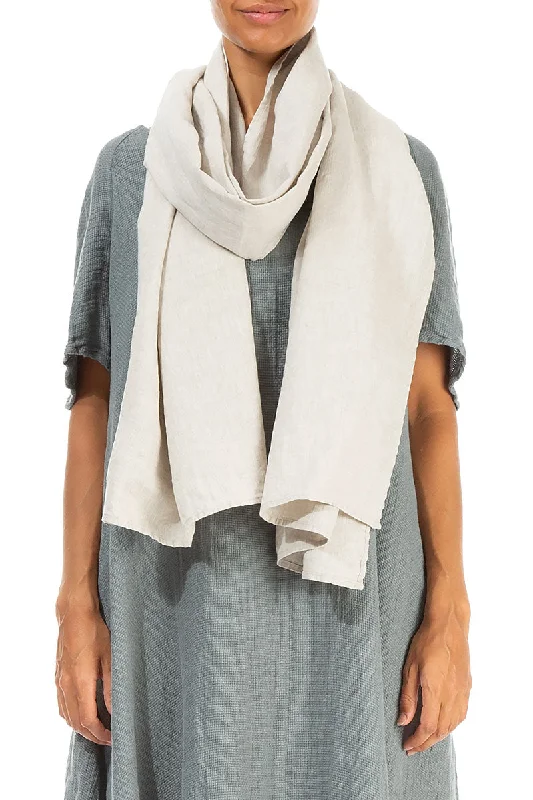 Natural Linen Scarf