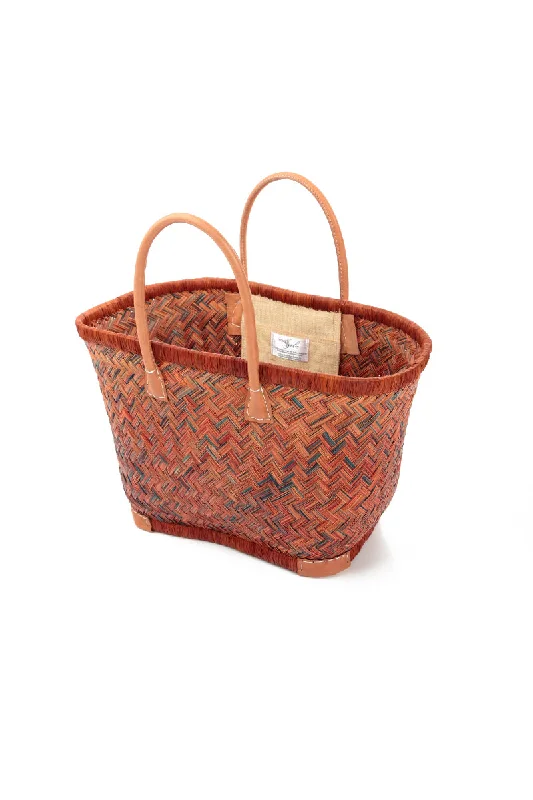 Natural Mini Rust French Market Basket