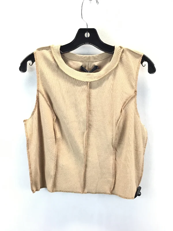 Top Sleeveless Basic By Clothes Mentor In Brown, Size: Xl