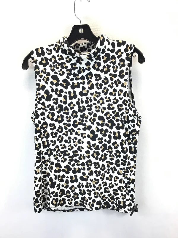 Top Sleeveless By Clothes Mentor In Leopard Print, Size: Xl