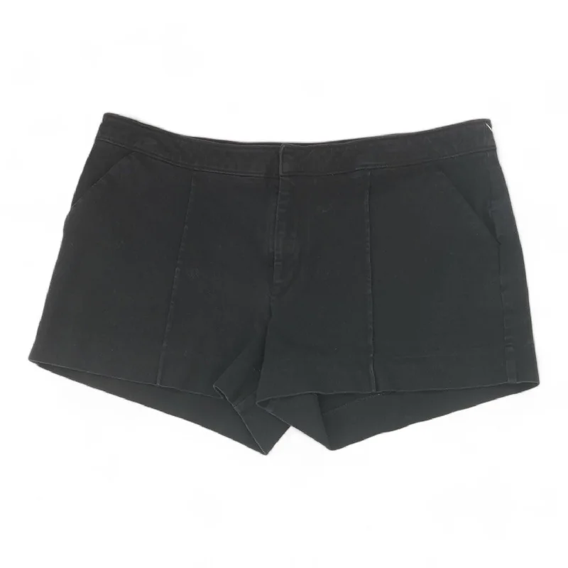 Black Solid Shorts