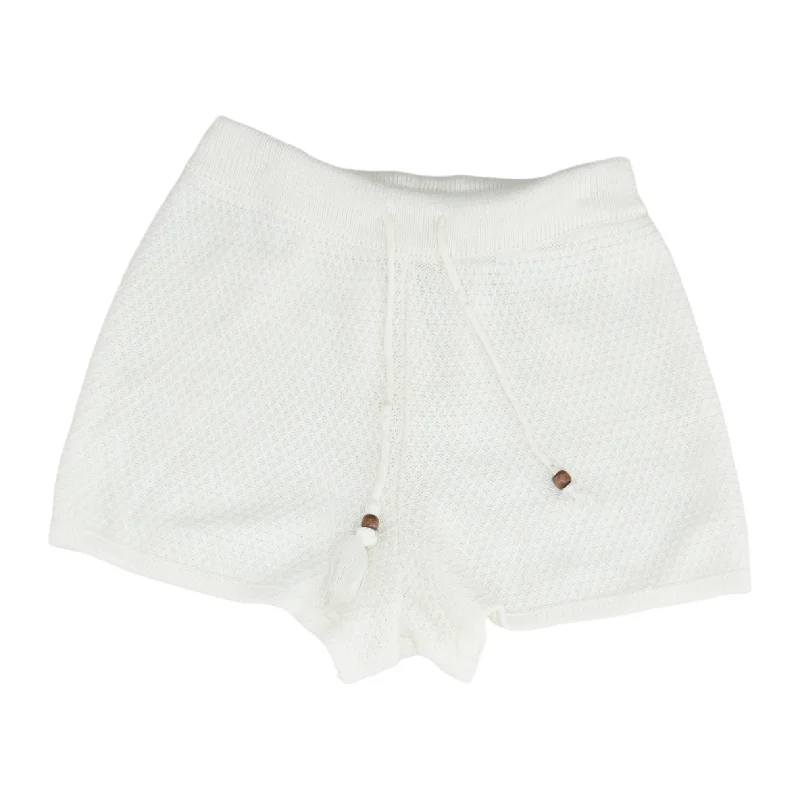 Ivory Solid Shorts