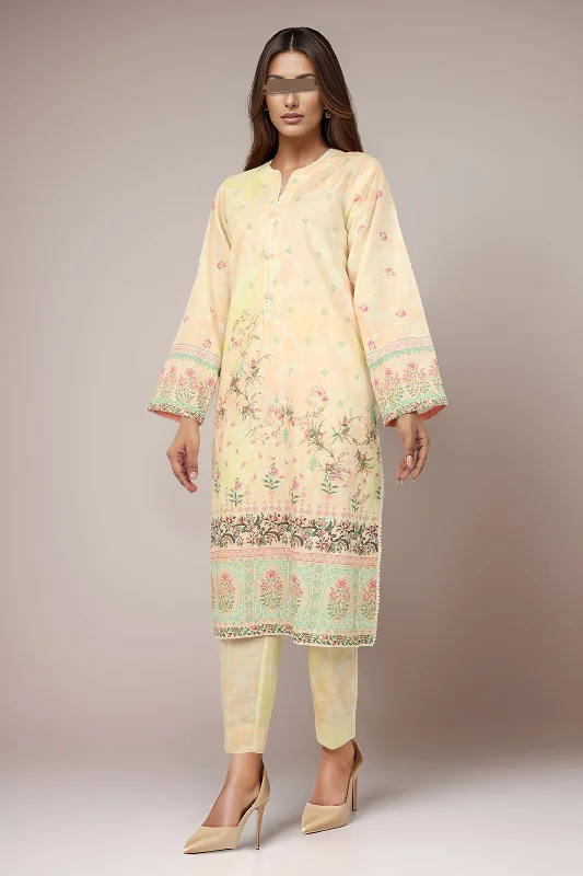 Printed Khaddar Stitched 2 Piece (Shirt/Trouser)