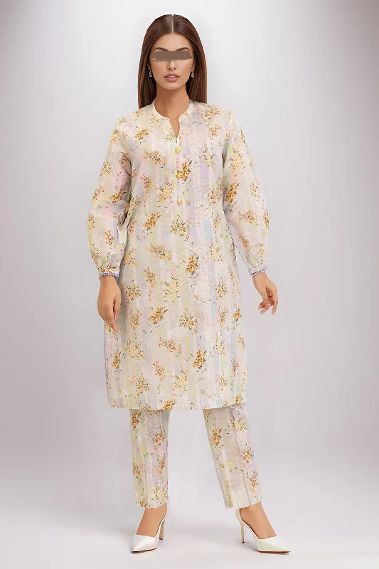 Printed Khaddar Stitched 2 Piece (Shirt/Trouser)