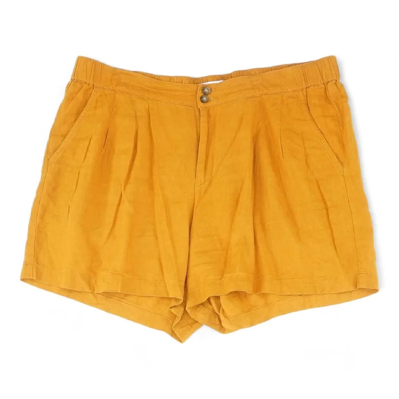 Rust Solid Chino Shorts