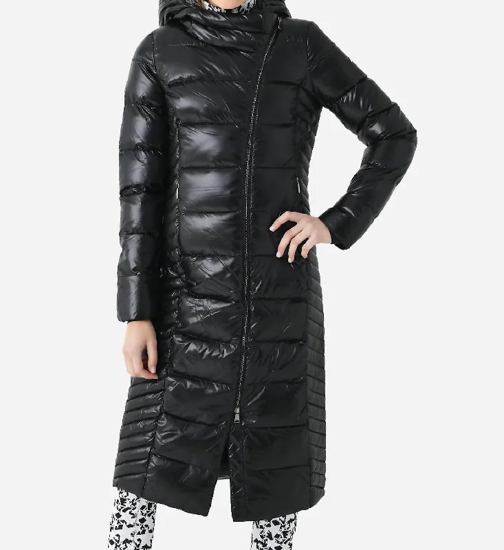 Alina Long Coat In Black