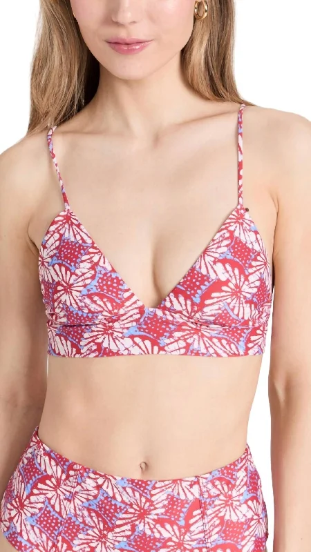 Bensyn Bikini Top In Ruby Petal