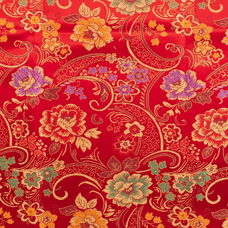 Chinese Brocade - 044 - Red