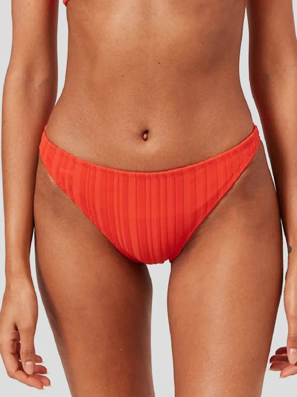 Elsa Bikini Bottom In Candy Red