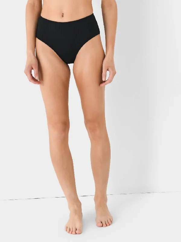 Lilo Ribbed Bikini Bottom In Blackout