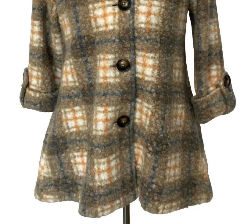 Women's Perfect Plaid Coat In Multi