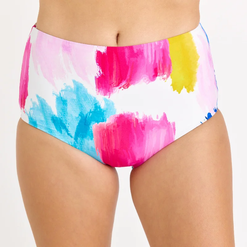 Women's Plus High Waisted Full Coverage Bikini Bottom