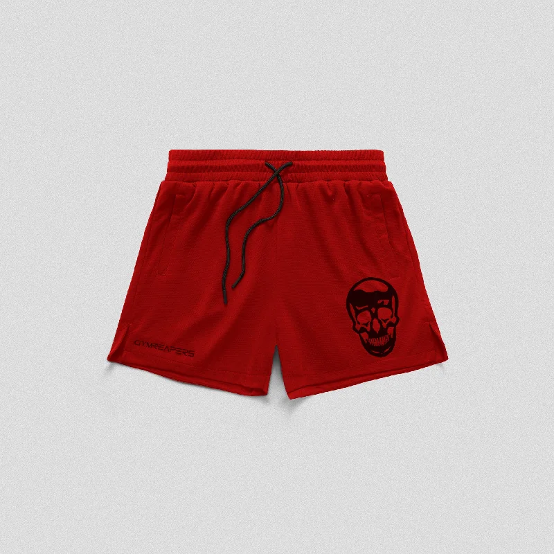 Mesh Training Shorts - Red